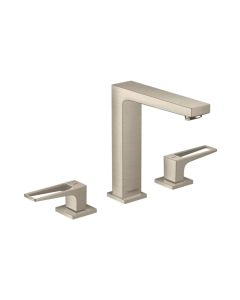 Hansgrohe 74519821 Metropol Widespread Faucet 160 with Loop Handles, 1.2 GPM in Brushed Nickel