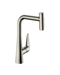 Hansgrohe 72823801 Talis Select S HighArc Kitchen Faucet, 2-Spray Pull-Out, 1.75 GPM in Steel Optic
