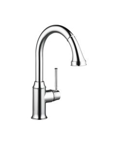 Hansgrohe 04215000 Talis C HighArc Kitchen Faucet, 2-Spray Pull-Down, 1.75 GPM in Chrome