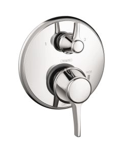 Hansgrohe 04449000 Ecostat Classic Pressure Balance Trim with Diverter, Round in Chrome (Rough Sold Separately)