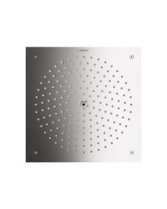 Hansgrohe 26481001 Raindance 2.5 GPM Square Single Function RainAir Shower Head in Polished Chrome