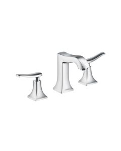 Hansgrohe 31073001 Metris C Widespread Faucet 100 with Pop-Up Drain, 1.2 GPM in Chrome