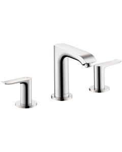 Hansgrohe 31083001 Metris Widespread Faucet 100 with Pop-Up Drain, 1.2 GPM in Chrome