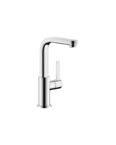 Hansgrohe 31161001 Metris S Single-Hole Faucet 230 with Swivel Spout and Pop-Up Drain, 1.2 GPM in Chrome