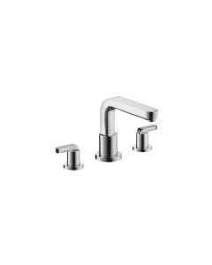 Hansgrohe 31438001 Metris S 3-Hole Roman Tub Set Trim with Lever Handles in Chrome (Rough Sold Separately)
