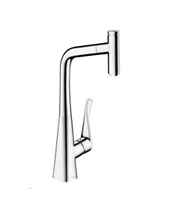 Hansgrohe 14848001 Metris Select Prep Kitchen Faucet, 1-Spray Pull-Out, 1.75 GPM in Chrome