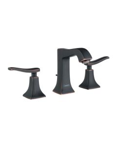 Hansgrohe 31073921 Metris C Widespread Faucet 100 with Pop-Up Drain, 1.2 GPM in Rubbed Bronze