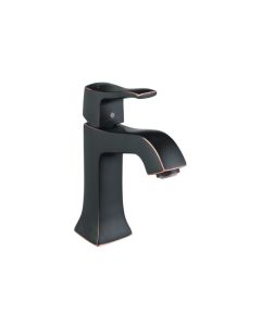 Hansgrohe 31075921 Metris C Single-Hole Faucet 100 with Pop-Up Drain, 1.2 GPM in Rubbed Bronze