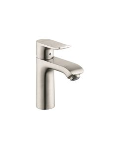 Hansgrohe 31123821 Metris Single-Hole Faucet 110 with Pop-Up Drain, 0.5 GPM in Brushed Nickel
