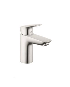 Hansgrohe 71100821 Logis Single-Hole Faucet 100 with Pop-Up Drain, 1.2 GPM in Brushed Nickel