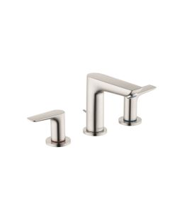 Hansgrohe 71733821 Talis E Widespread Faucet 150 with Pop-Up Drain, 1.2 GPM in Brushed Nickel