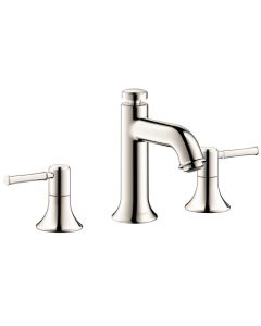 Hansgrohe 14113831 Talis C Widespread Faucet 100 with Pop-Up Drain, 1.2 GPM in Polished Nickel