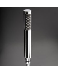 Lacava 1560-NI Cigno Hand-held round shower head with 59" flexible hose, rain jet. in Brushed Nickel