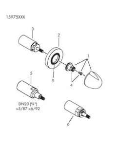 Hansgrohe 15975 Volume Control Trim Only in Polished Chrome (Rough Sold Separately)