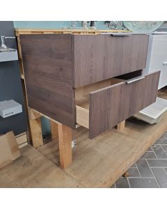 Sonia 165537 24" L X 20" H Vanity Bottom with 2 Drawers in Walnut for use with 165520 Vanity Top