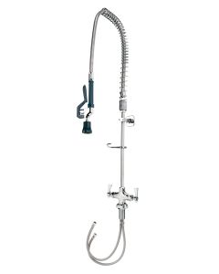 Krowne 17-202Wl Royal Series Single Hole Deck Mount Pre Rinse Faucet In Solid Chrome Plated