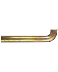 Tubular Rough Brass 17 Gauge Quick Waste Bend 1 1/2" x 12"