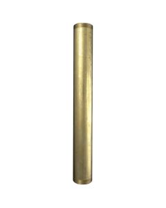 Tubular Rough Brass 17 Gauge Threaded Both Ends 1 1/2" x 12"