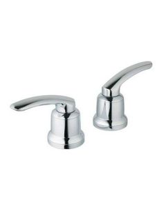 Grohe 18085RR0 Talia® Metal Lever Handle (Pair) in Velour Chrome