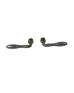Seabury Lever Handles Pair in Infinity Satin Nickel / Polished Brass Grohe 18732AR0