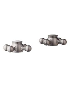 Grohe 18 733 AV0 Geneva Cross Handles, Infinity Satin Nickel