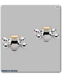 Grohe 18885R00 Sinfonia, Polished Brass Cross Handles for 20655R00 Faucet - 18885R00 1888