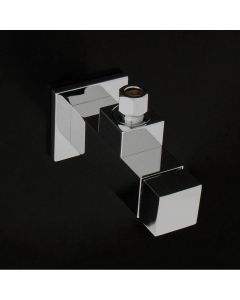 Lacava 1896.1-NI Eleganza Square Shape Angle Valve in Brushed Nickel