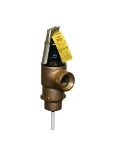 Conbraco 18C5424125 Bronze Temp & Press Relief Valve, 125 LB, 210 deg, 1 1/2" NPT Female