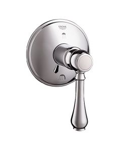 Grohe 19220000 Geneva Single-Handle 3-Port Diverter Valve Trim Kit with Lever Handle