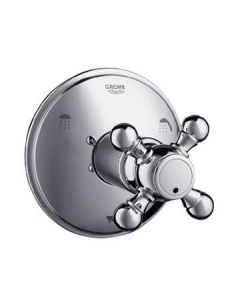 Grohe 19.226.AV0 Geneva 5 Port Diverter Trim With Cross Handles In Satin Nickel