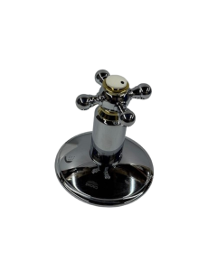 Geneva Closeout Five Port Diverter Trim Cross Handle in Infinity Satin Nickel / Polished Brass Grohe 19226AR0 (Rough In Sold Separately)