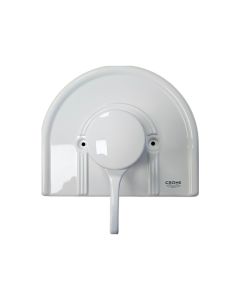 Grohe 19701L00 Arcada Pressure Balance Valve Trim with Lever Handle in White (Rough Sold Separately)