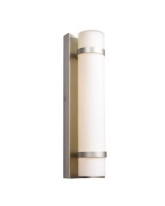 Access Lighting 20068LEDD-BS/OPL Cilindro LED 4 inch ADA Wall Light, Brushed Steel Finish