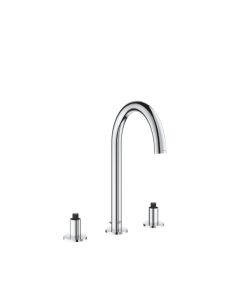 Grohe 20069003 Atrio New 8-Inch Widespread 2-Handle M-Size Bathroom Faucet 1.2 Gpm In Starlight Chrome