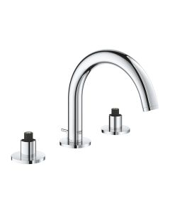 Grohe 20072003 Atrio® 1.2 GPM 8" Widespread 2-Handle S-Size Bathroom Faucet in StarLight Chrome (Handles Sold Separately)