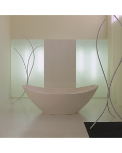 Rapsel LVTR OPC Lavasca Freestanding Tub in Matte White 79 x 43 28 Inches High