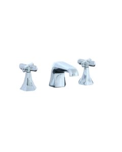Cifial 202.110.625 Hexa 3 Hole Widespread Lavatory Faucet with Cross Handle in Polished Chrome