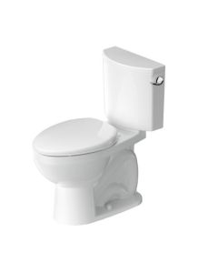 Duravit 2034010000 No.1 1.28 GPF 12" Rough In Floor Mounted Rimless Elongated Toilet Bowl Only in White (Seat and Tank Sold Separately)