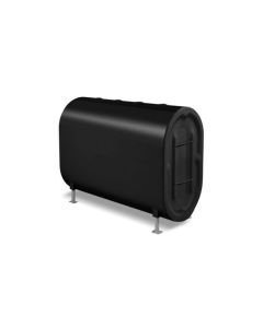 Granby 204201 275 Gallon 12 Gauge Vertical UL 80 Certified Fuel Oil Tank, 4 2" NPT Openings on Top, ½" NPT Opening on Bottom, Black Electrostatic Powder Paint