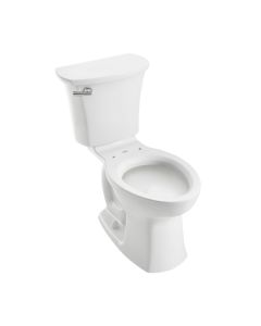 American Standard 204AA104.020 Edgemere® 1.28 GPF Floor Mounted Elongated Two-Piece Chair Height Toilet in White with Left Hand Trip Lever (Seat Sold Separately)