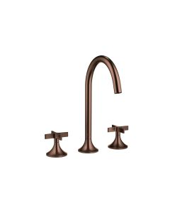 Dornbracht 20713809-060010 Vaia Three-Hole Faucet, Cross Handle In Platinum Matte