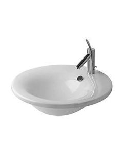 Duravit 04055700001 Washbasin 22 1/2 inch Starck 1 white, WonderGliss