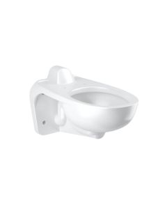 Sloan 2102469 ST-2469 1.1 - 1.6 GPF Vitreous China Wall Mounted Water Closet Elongated Bowl in White (Seat Sold Separately)
