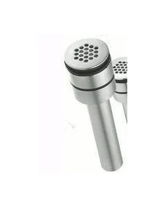 Geberit 150667ID3 Decorative Grid Drains For Glass And Wall Hung Sinks In Brushed Nickel