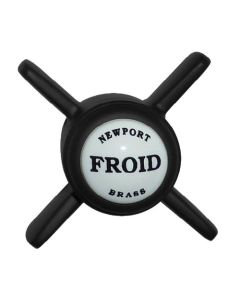 Newport Brass 2-115/56 Thin Bladed Cross Styled Handle in Flat Black