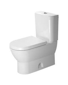 Duravit 2126010000 Darling New 1.28 GPF Floor Mounted Elongated Two-Piece Toilet Bowl Only in White (Seat and Tank Sold Separately)