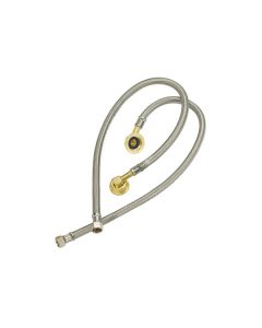 Krowne Metal 21-443 Royal 22" L X 3/8 Dia LE-Z Install Flexible Water Line Kit for Wall Mount Faucets