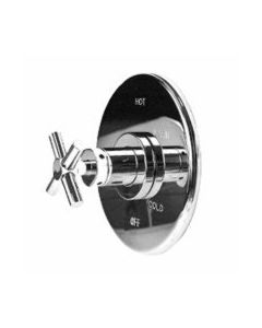 Newport Brass 4-994BP/01 NB4-994BP-01 Universal Forever Brass Balanced Pressure Shower Trim Only, Cross Handle