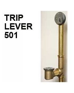 Watco 501-TL-BRS-CP Watco Trip Lever Bath Waste, Chrome Plated