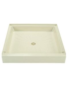 Mustee 3636BN 36 in. x 36 in. Single-Threshold Shower Floor in Bone